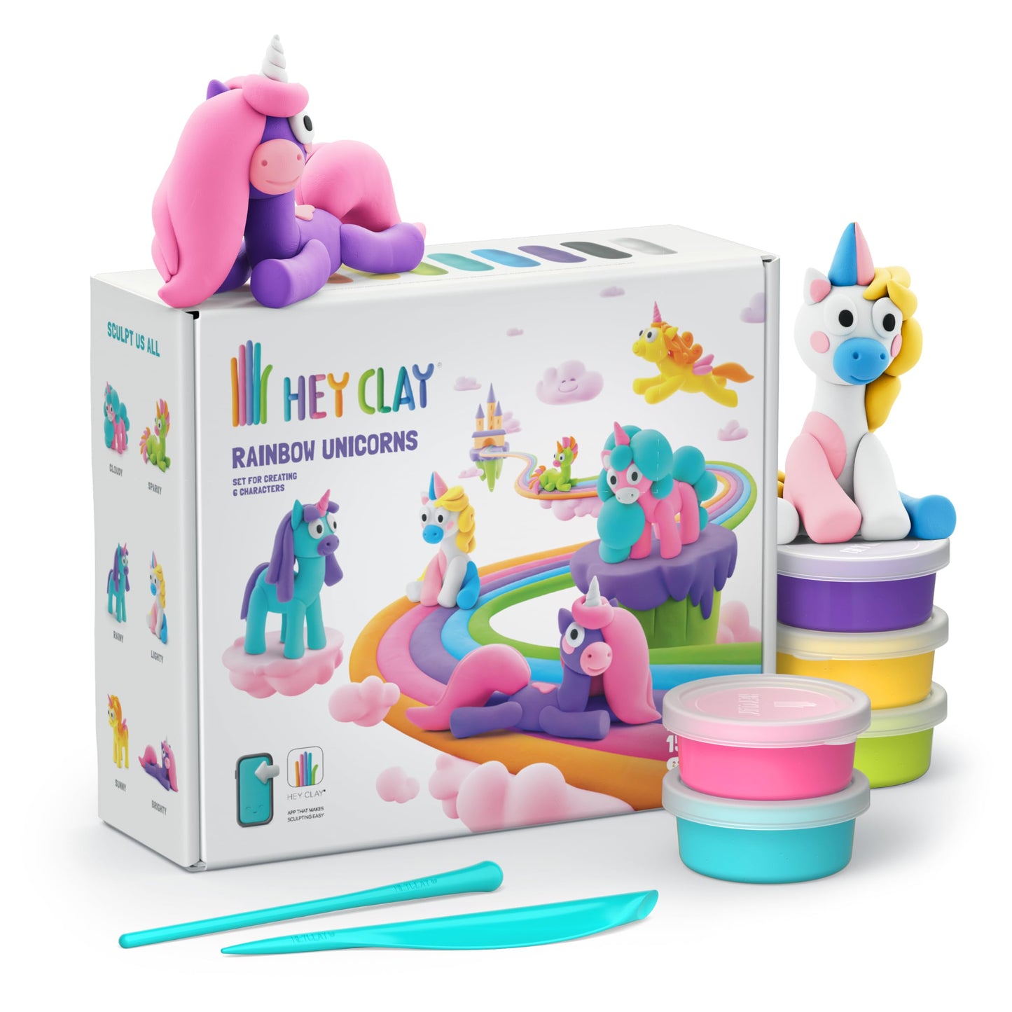 Hey clay Rainbow Unicorns