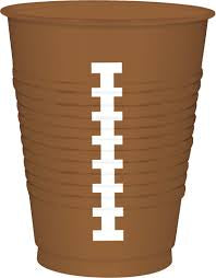 Football plastic cups