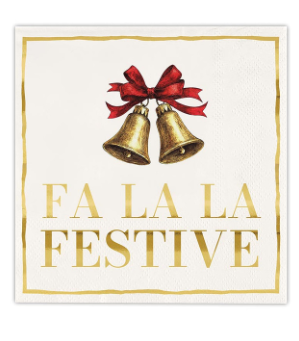 FA LA LA festive cocktail napkins - 20 ct
