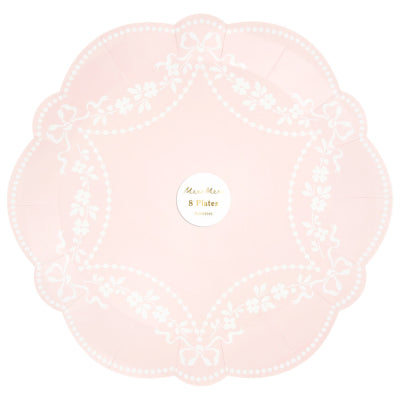 ROCOCO PINK DINNER PLATES|MERI MERI