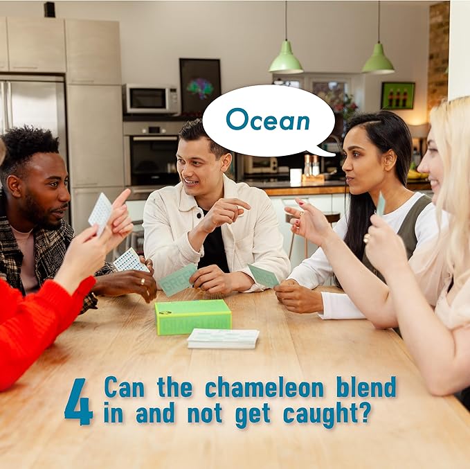 The Chameleon, Award-Winning Board Game for Families & Friends | Includes 80 Extra Secret Words