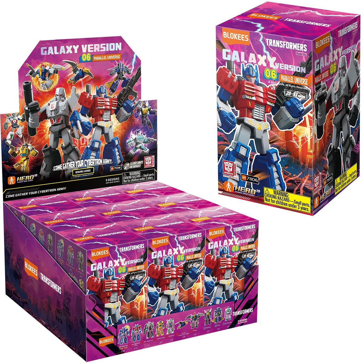 Transformers Galaxy GV06 Transformers Parallel Universe Blokees 4-Inch Blind Box