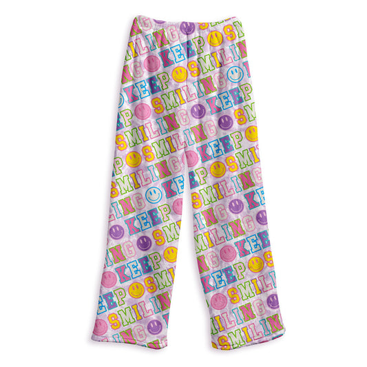 Varsity Letter Fuzzy Lounge Pants