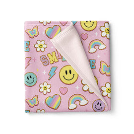 Patch Print Fuzzy Blanket