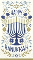 8" x 4" "Happy Hanukkah" Menorah Guest Towels