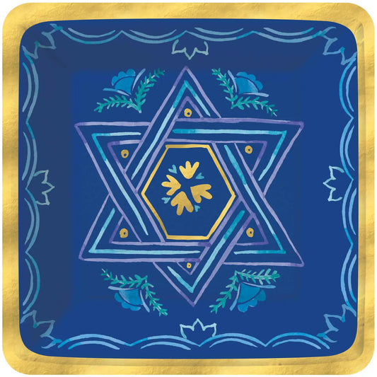 Design Design Elegant Hanukkah vibrant Dinner Plates