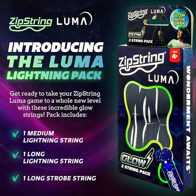 ZipString Lightning Luma Replacement Strings for Rope Launcher Toy