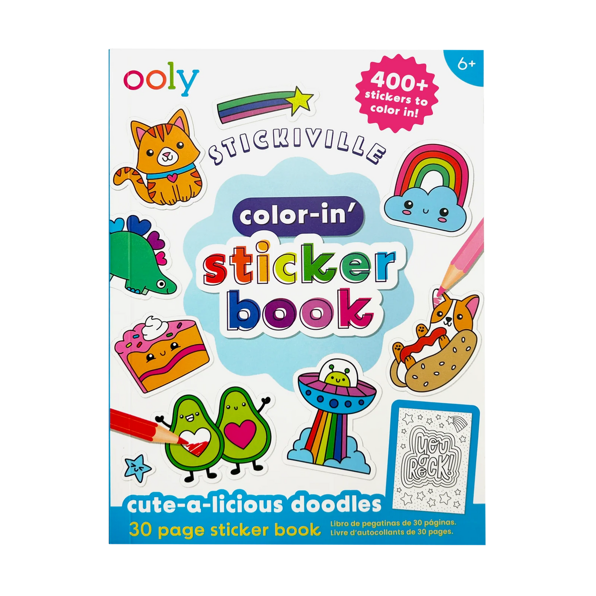 Stickiville Colour-in’ Sticker Book