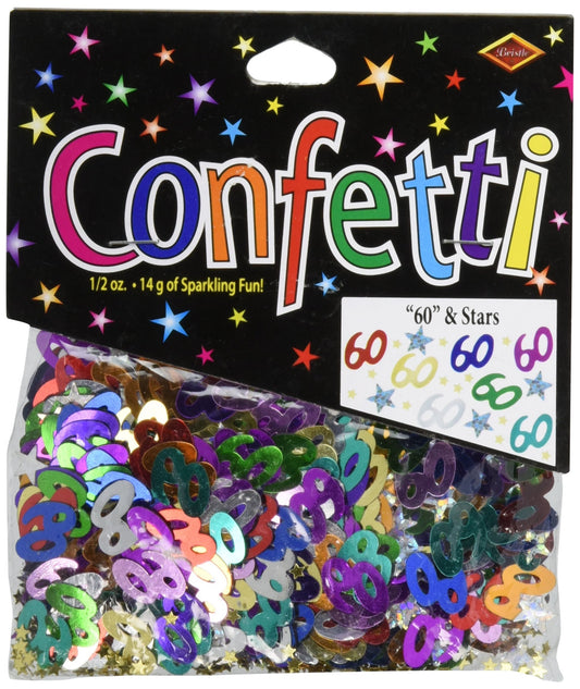 60 years confetti