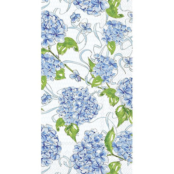 Hydrangea all over guest napkin