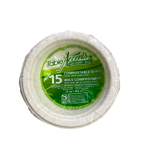 Table Accents Compostable bowls