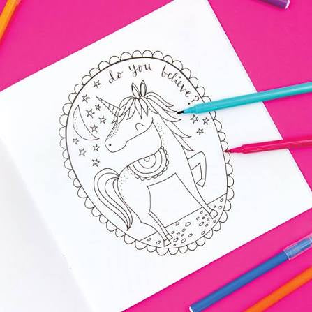 Rachel Ellen Colouring Book - Unicorns & Rainbows