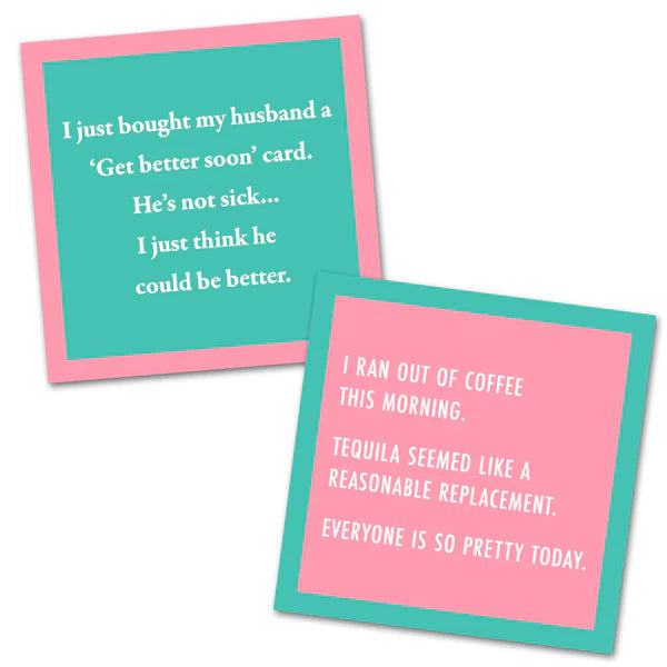 Funny Cocktail Napkin / get better soon