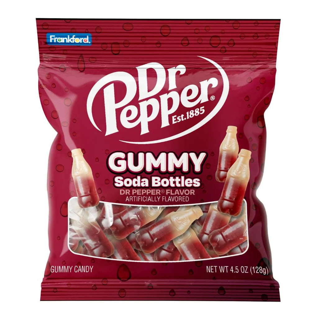 Dr Pepper Gummy Soda Bottles 128g
