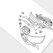 Rachel Ellen Colouring Book - Superhero