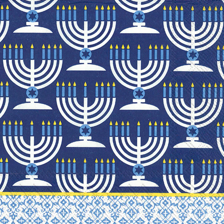 Festival Of Lights Napkin Blue