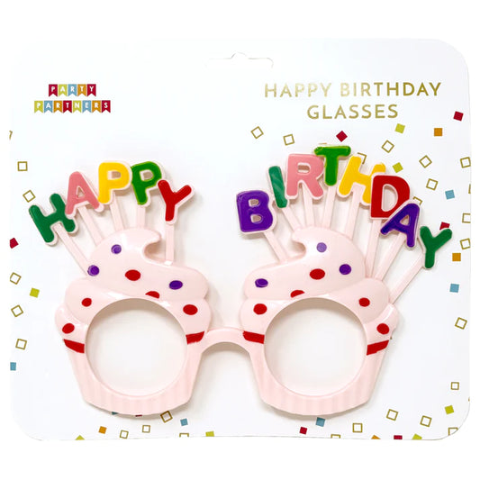 Happy Birthday Cupcake Glasses