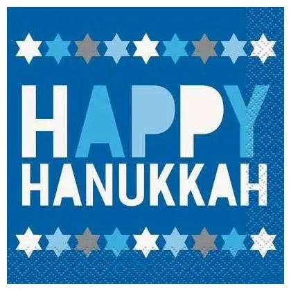 Starry Hanukkah Cocktail Napkin
