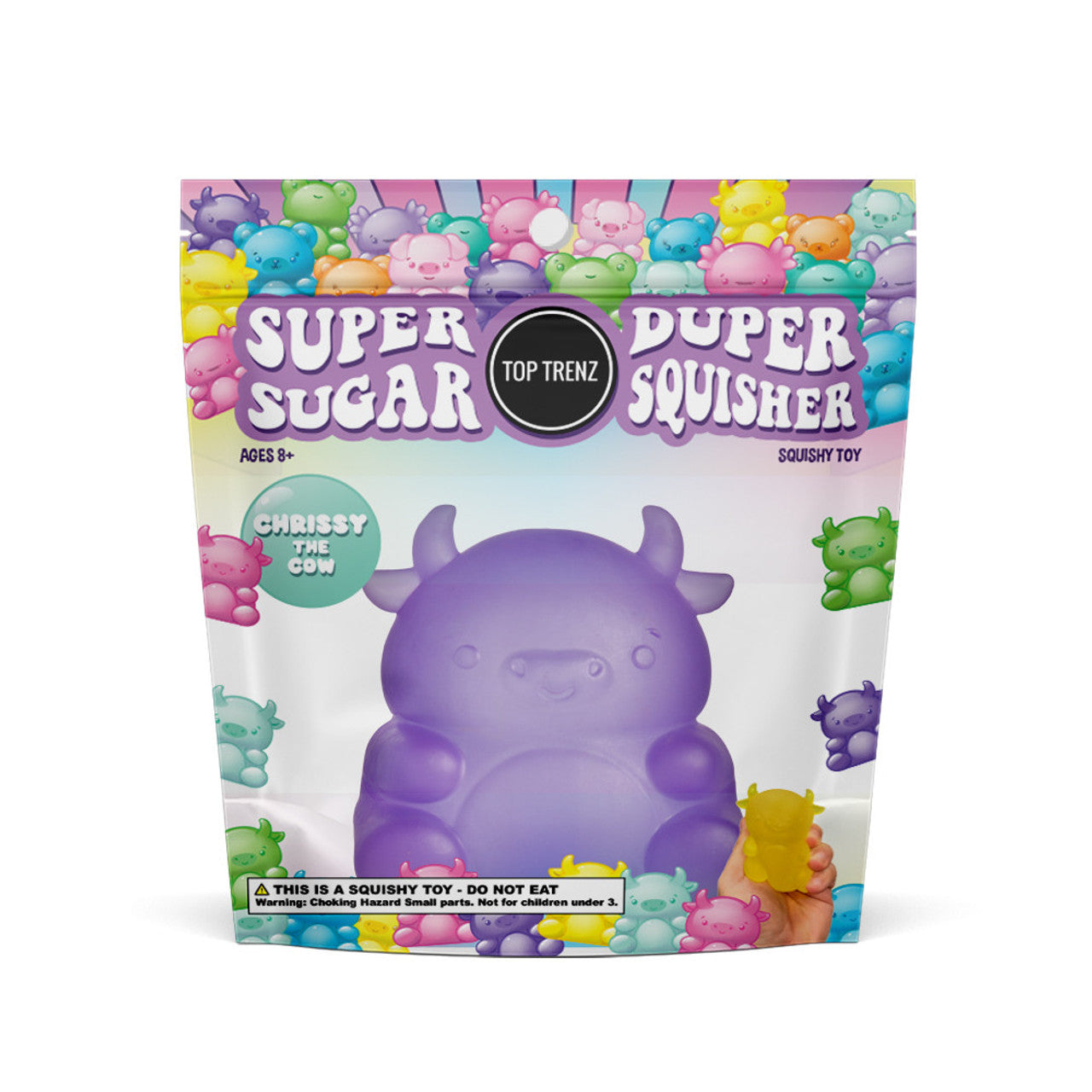 Super Duper Sugar Squisher Toy- Cow