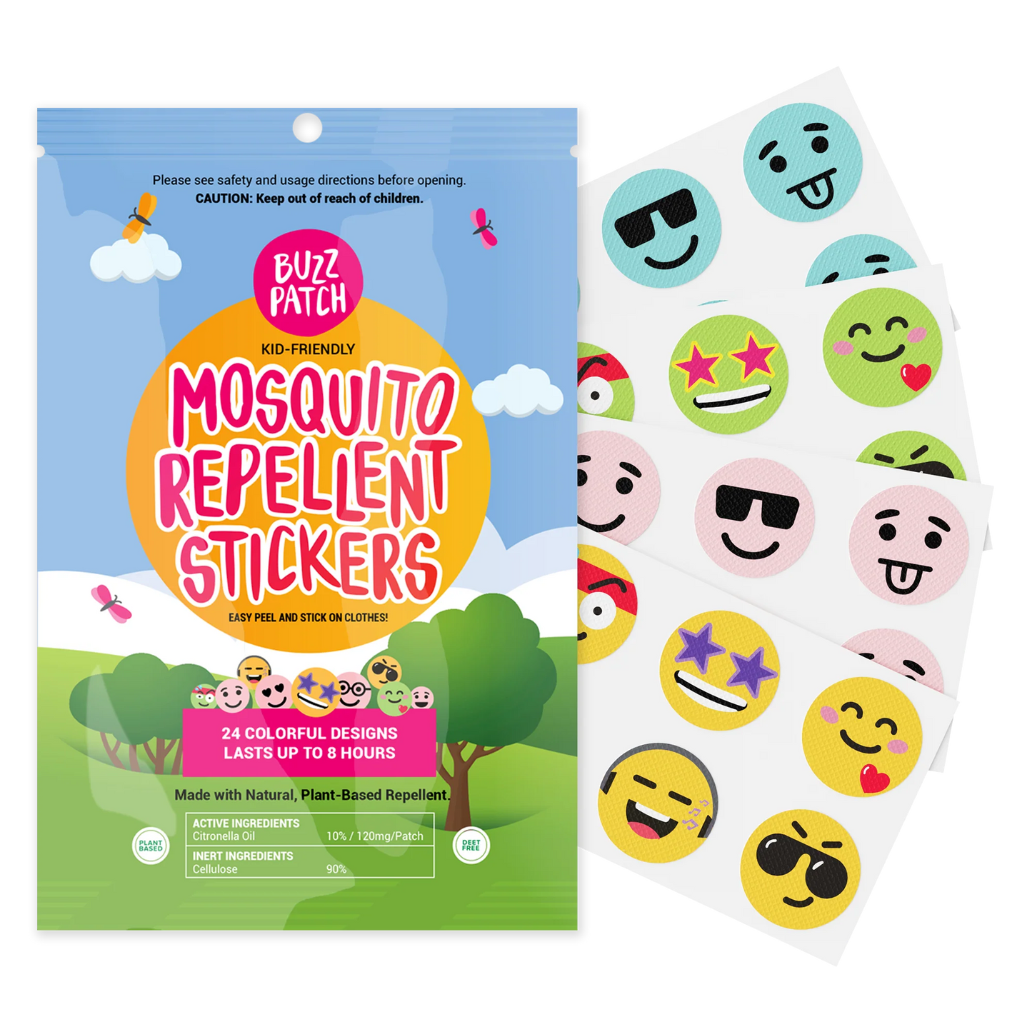 Mosquito repellent stickers