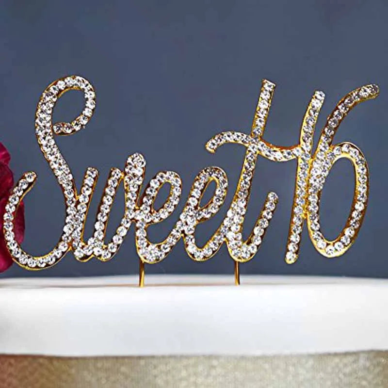 Sweet 16 Cake Topper