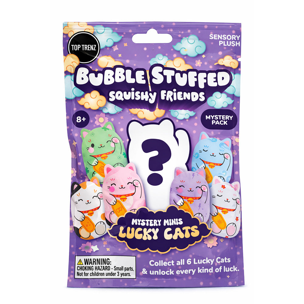 Bubble Stuffed Squishy - Mystery Mini Lucky Cats