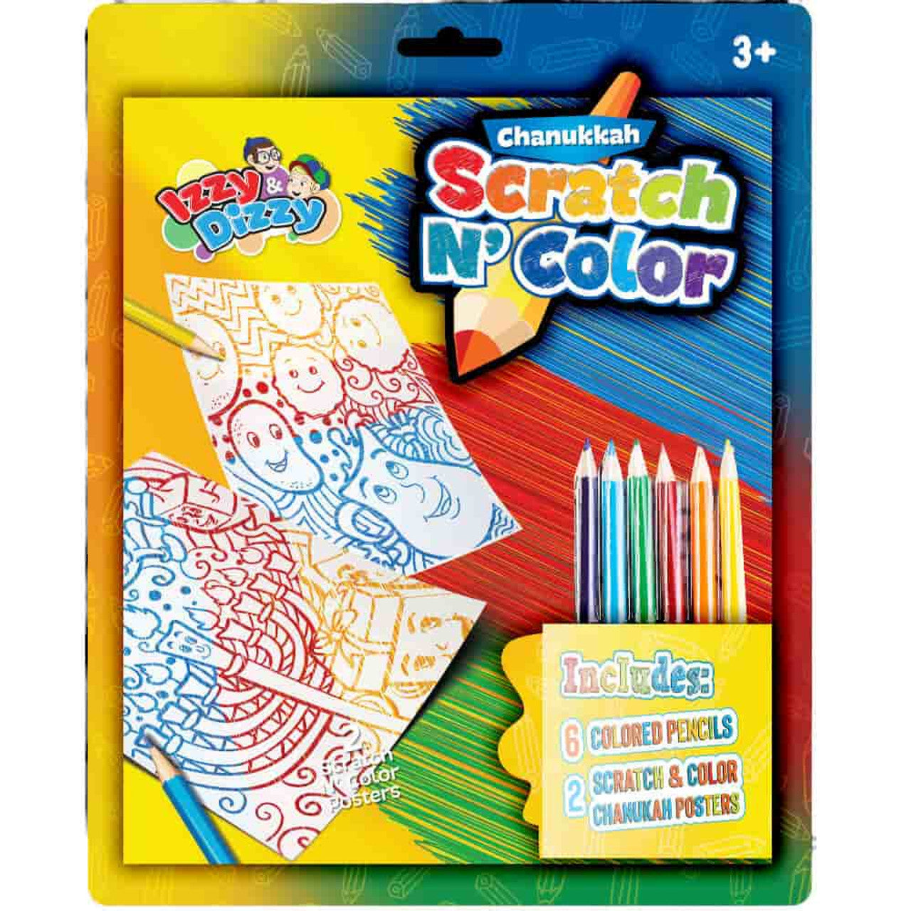Scratch And Color Hanukkah Craft