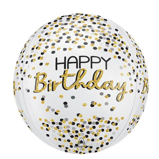 Happy birthday orbz balloon