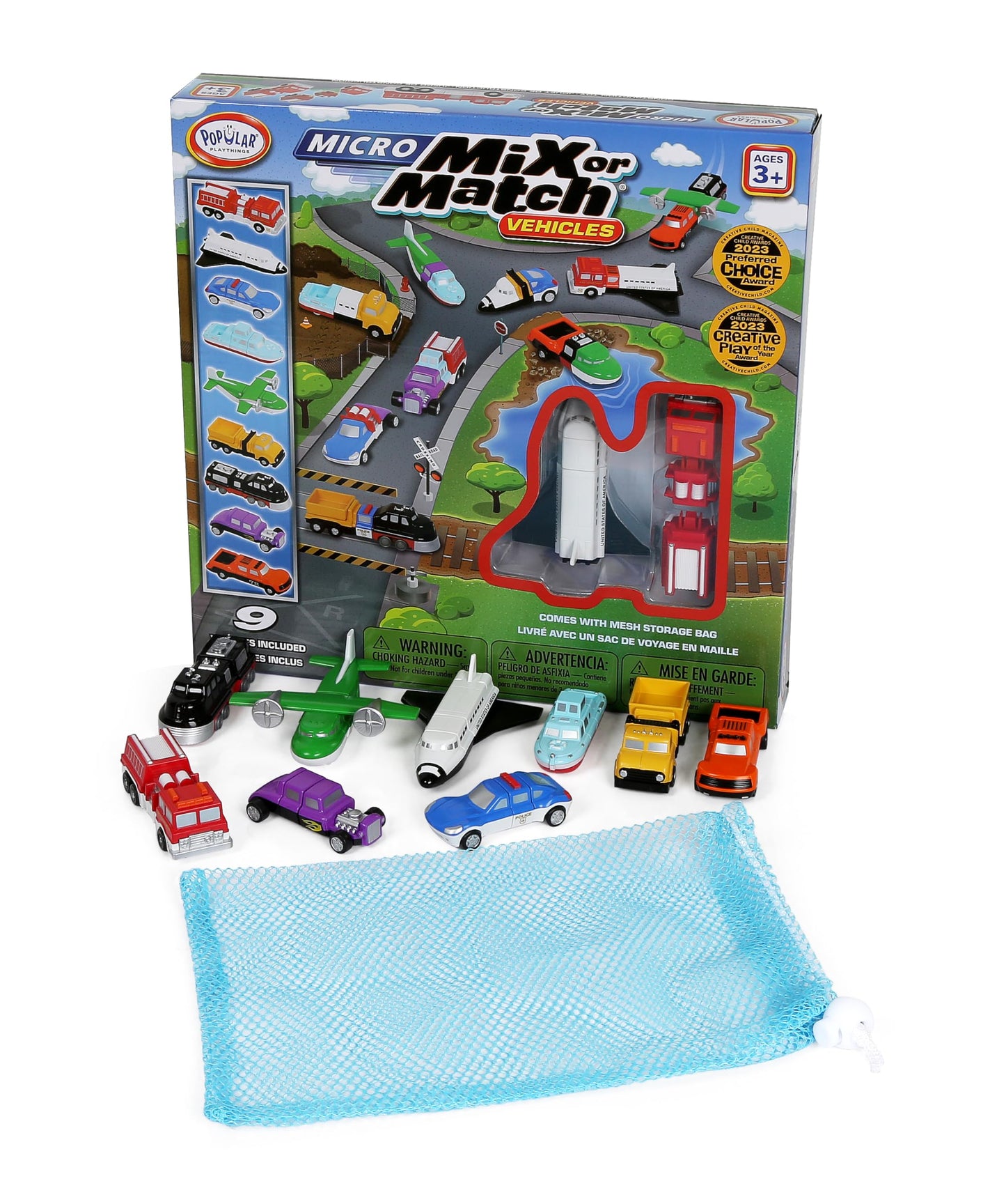 Mix or Match Vehicles, Snap Toy Play Set, Micro Vehicles