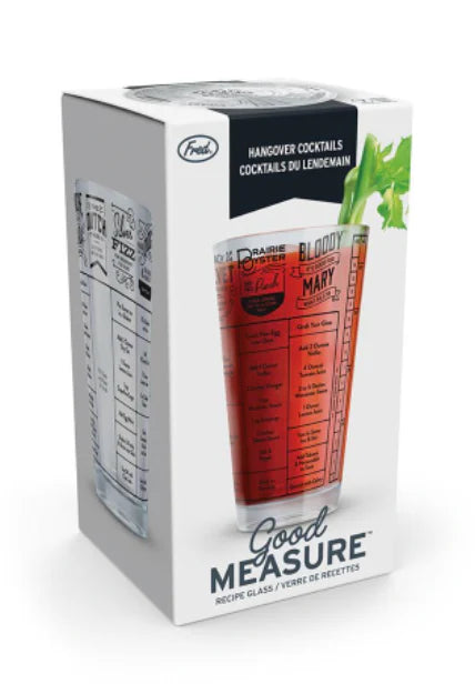 Good Measure Hangover Recipe Glass