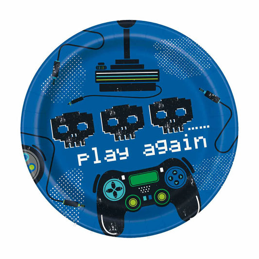Play Again Blue Dessert Plates