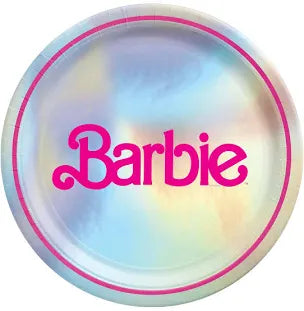 Silver Barbie Dinner Plate