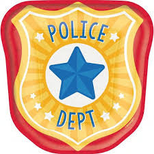 Police Badge Dessert Plate