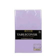 Light Purple Round Tablecloth