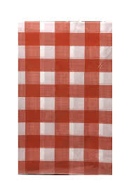 Red Gingham Rectangle Tablecloth
