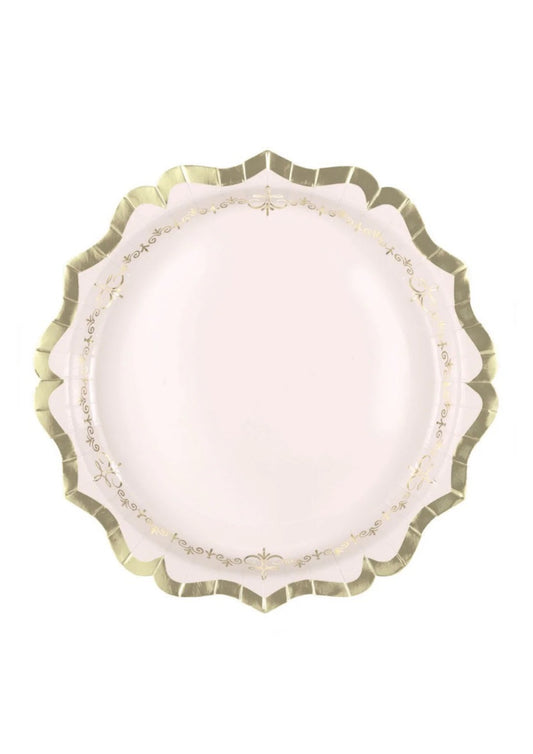 Golden Garden Party Plate 9in