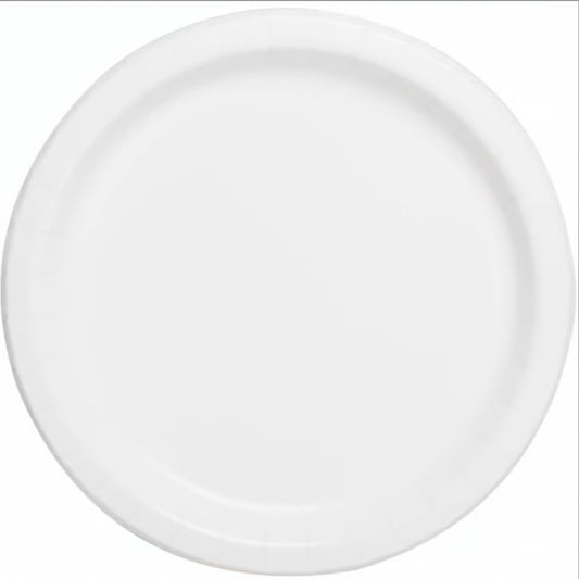 White Dessert Plate 6.75in