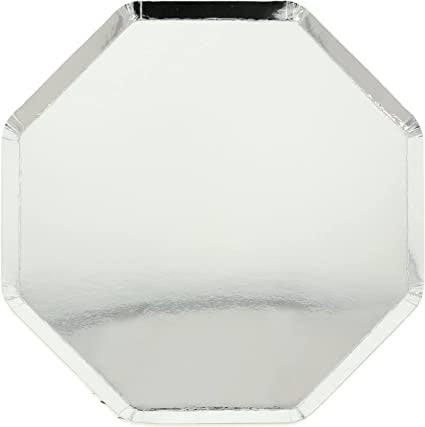 Silver Hexagon Plate