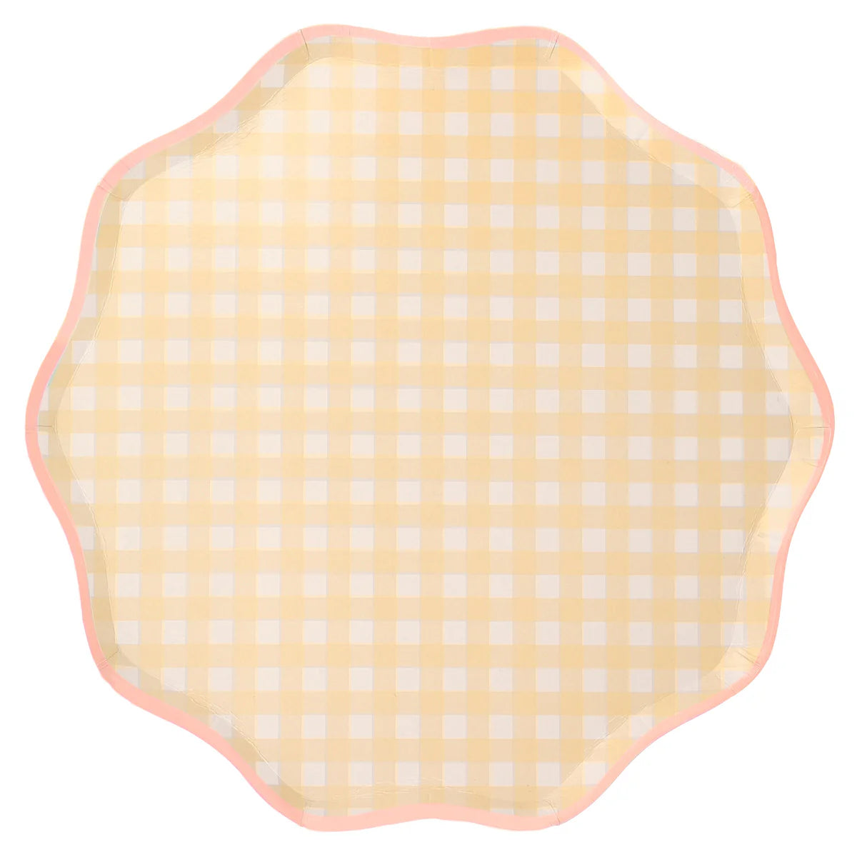 Assorted Gingham Plates Small