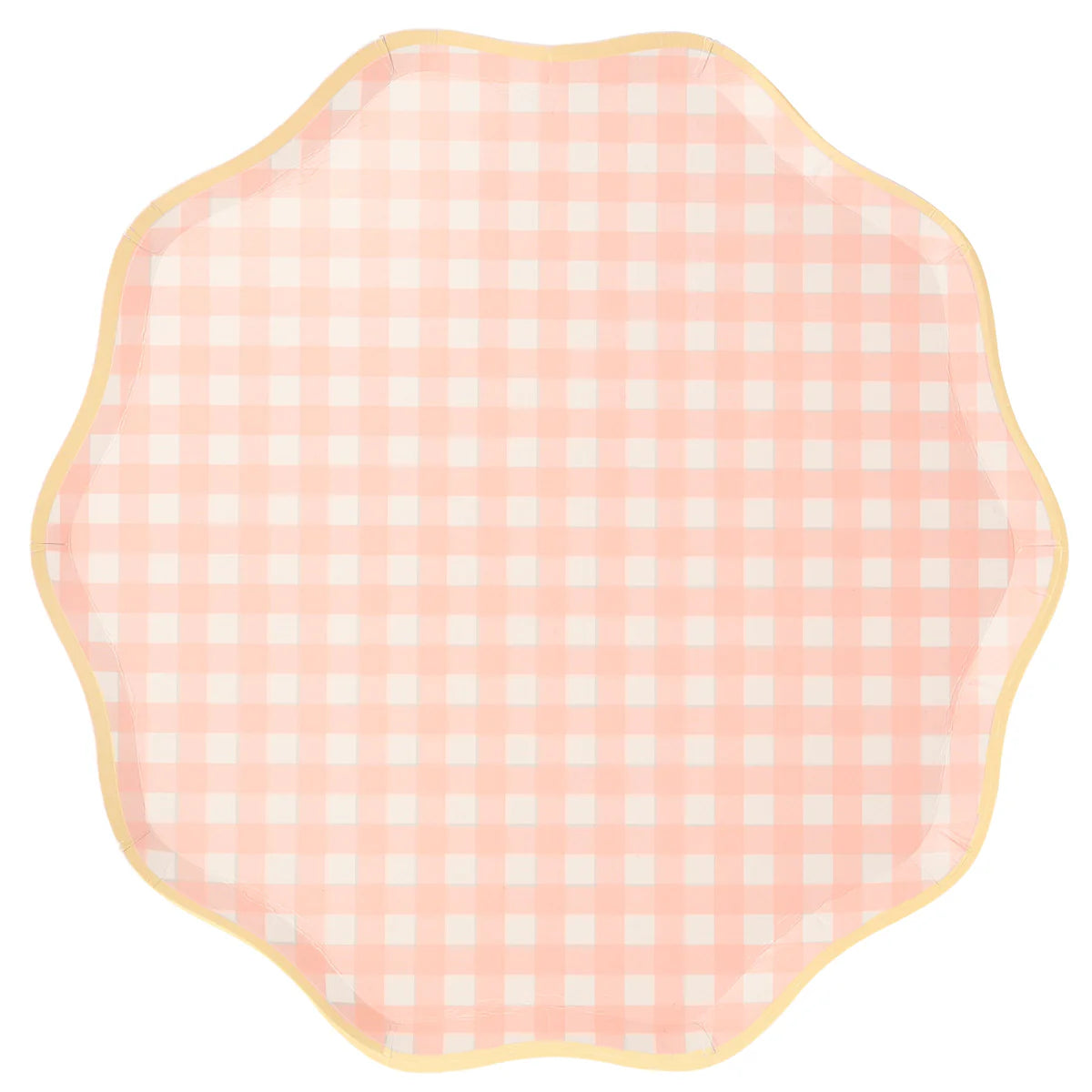 Assorted Gingham Plates Small