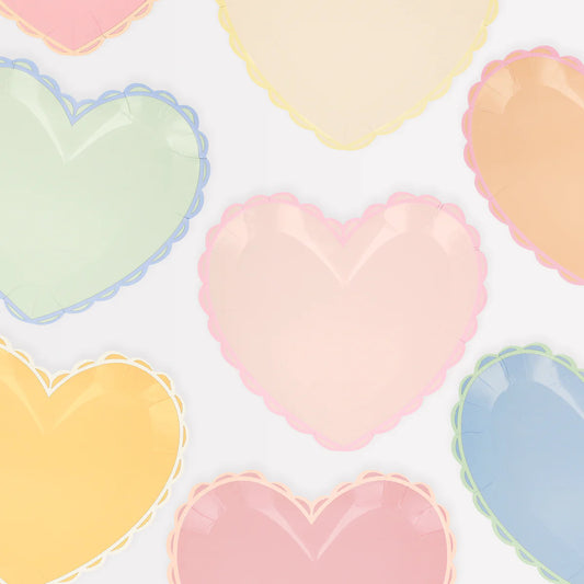 Pastel Heart Dinner Plate