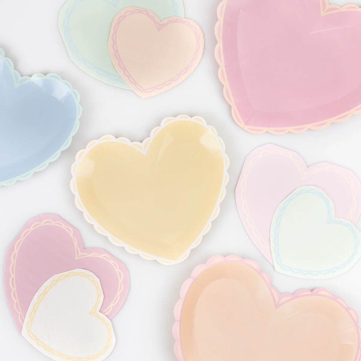 Pastel Heart Dinner Plate
