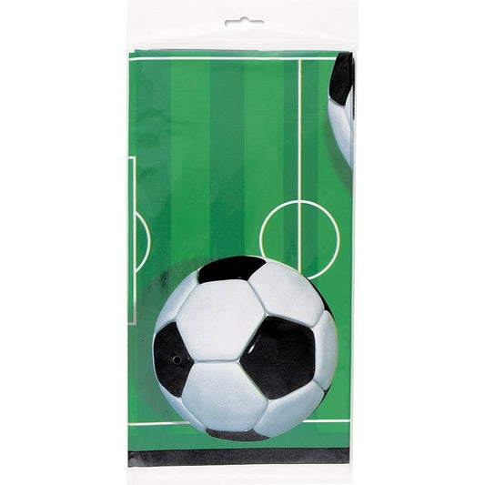 3D Soccer Rectangular Plastic Table Cover