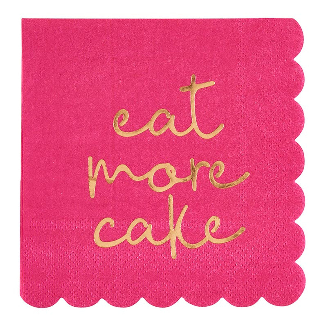 Eat More Cake Cocktail Napkin