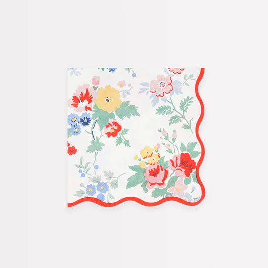 Vintage Floral Small Napkin