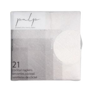 Charcoal Striped Luncheon Napkins