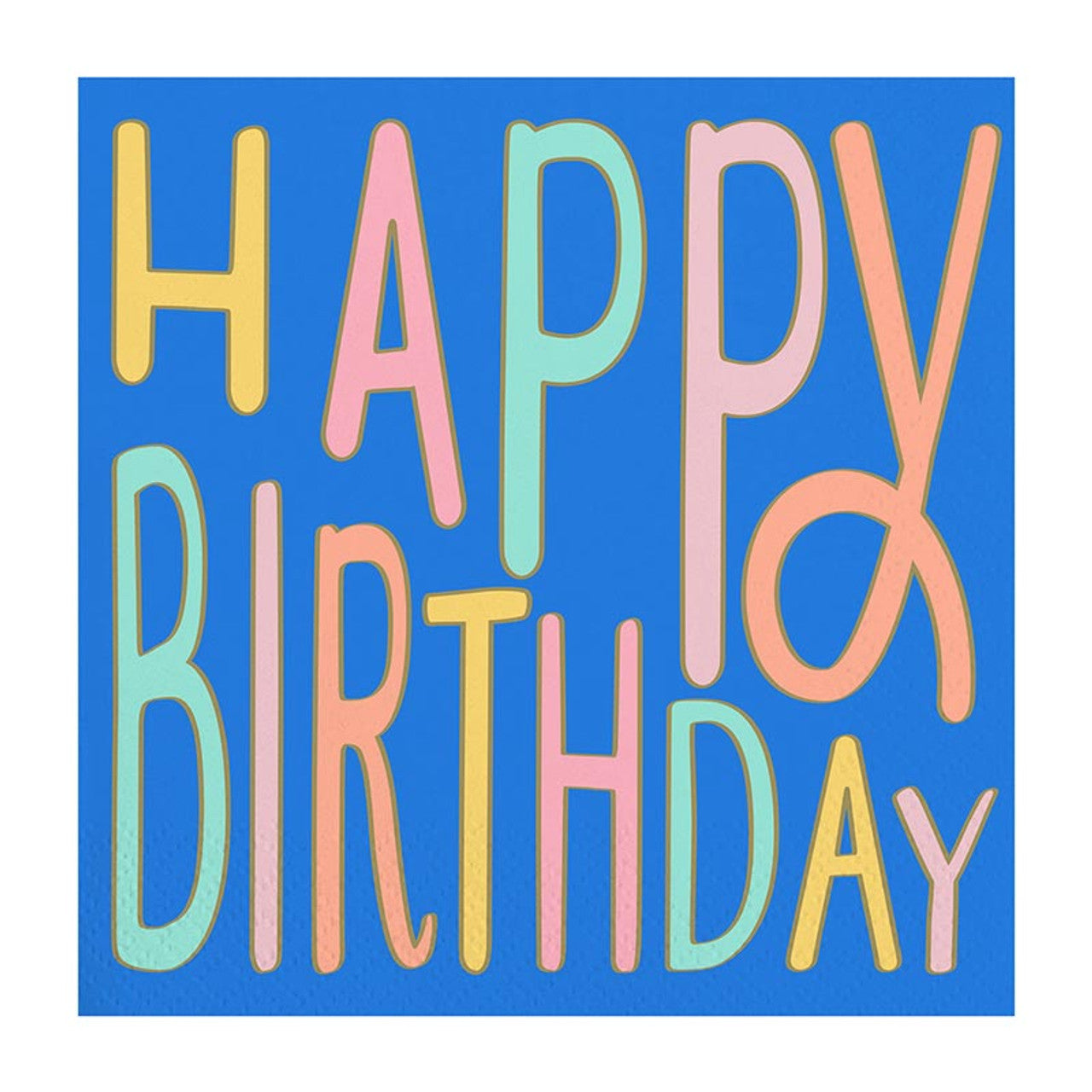 Happy Birthday Cocktail Napkin