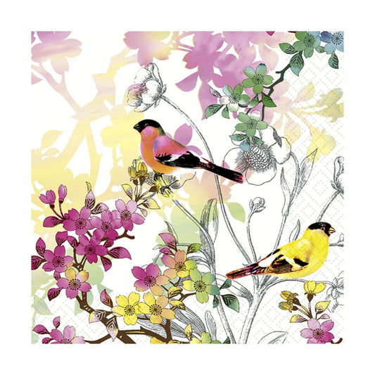 Birds In Spring Lunch Napkin