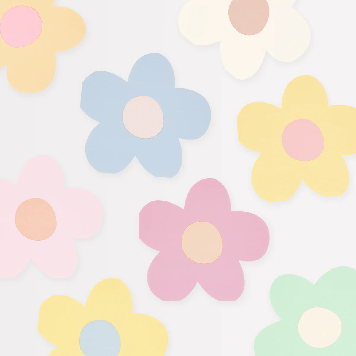 Daisy Shaped Assorted Napkins