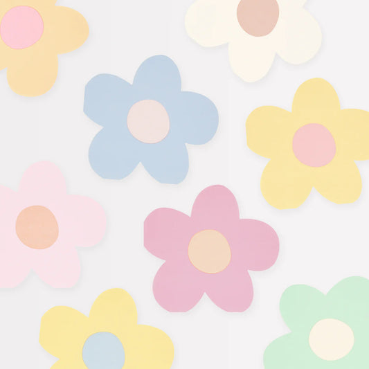 Daisy Shaped Assorted Napkins
